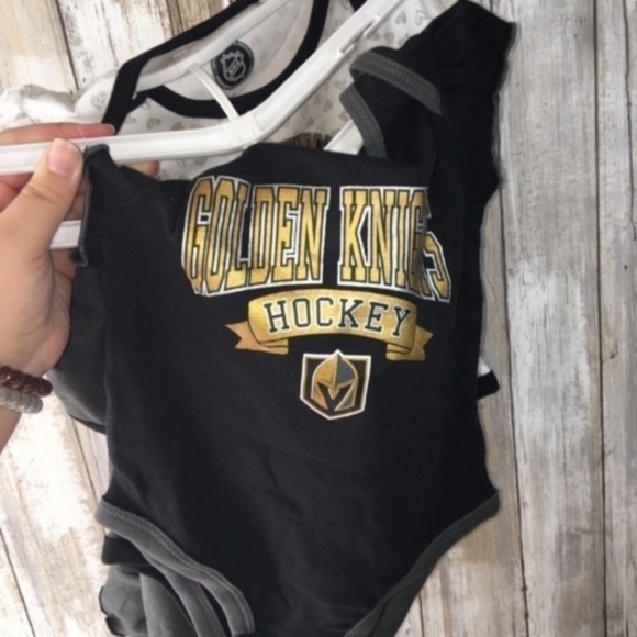 NWT NHL Vegas Golden Knights 3 Piece Onsie Set - Picture 5 of 5
